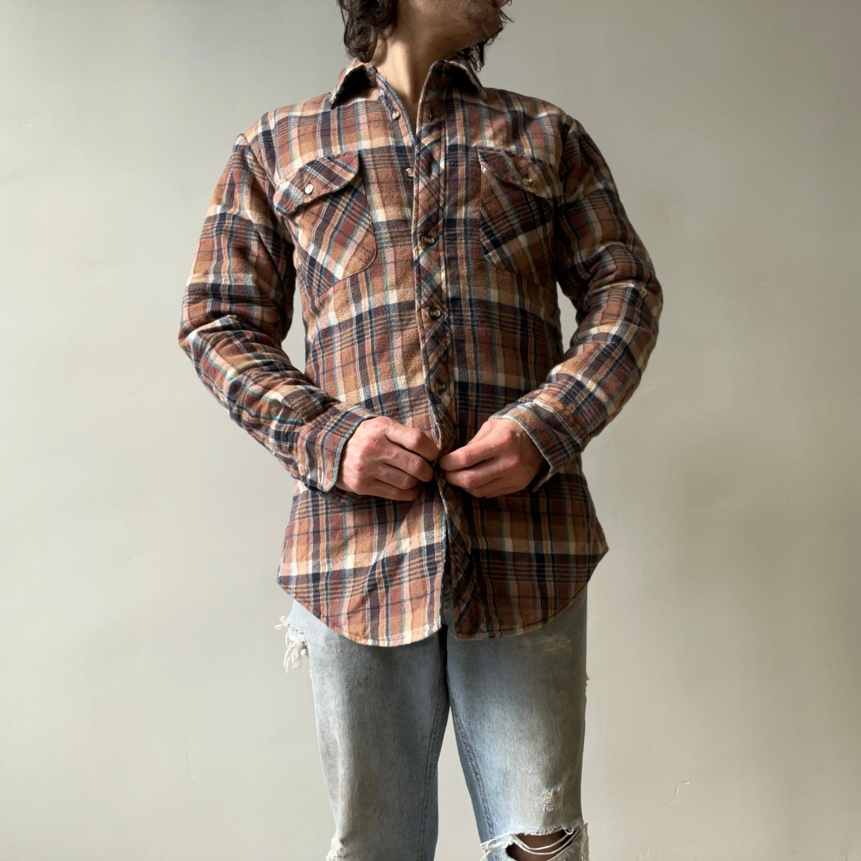 1980/90s Insulated Flannel Jacket/Shirt/Shaket - Excellent Shape