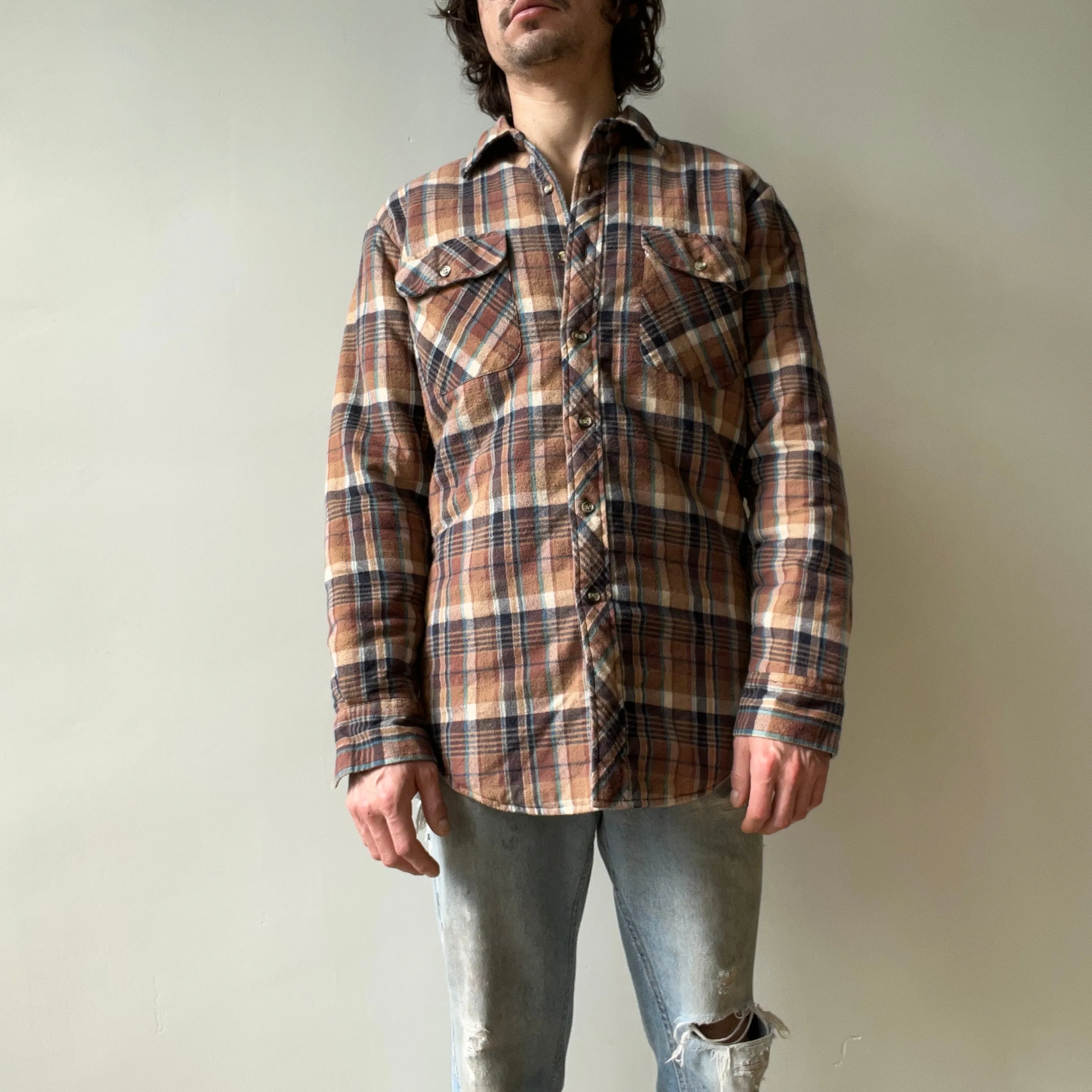 1980/90s Insulated Flannel Jacket/Shirt/Shaket - Excellent Shape