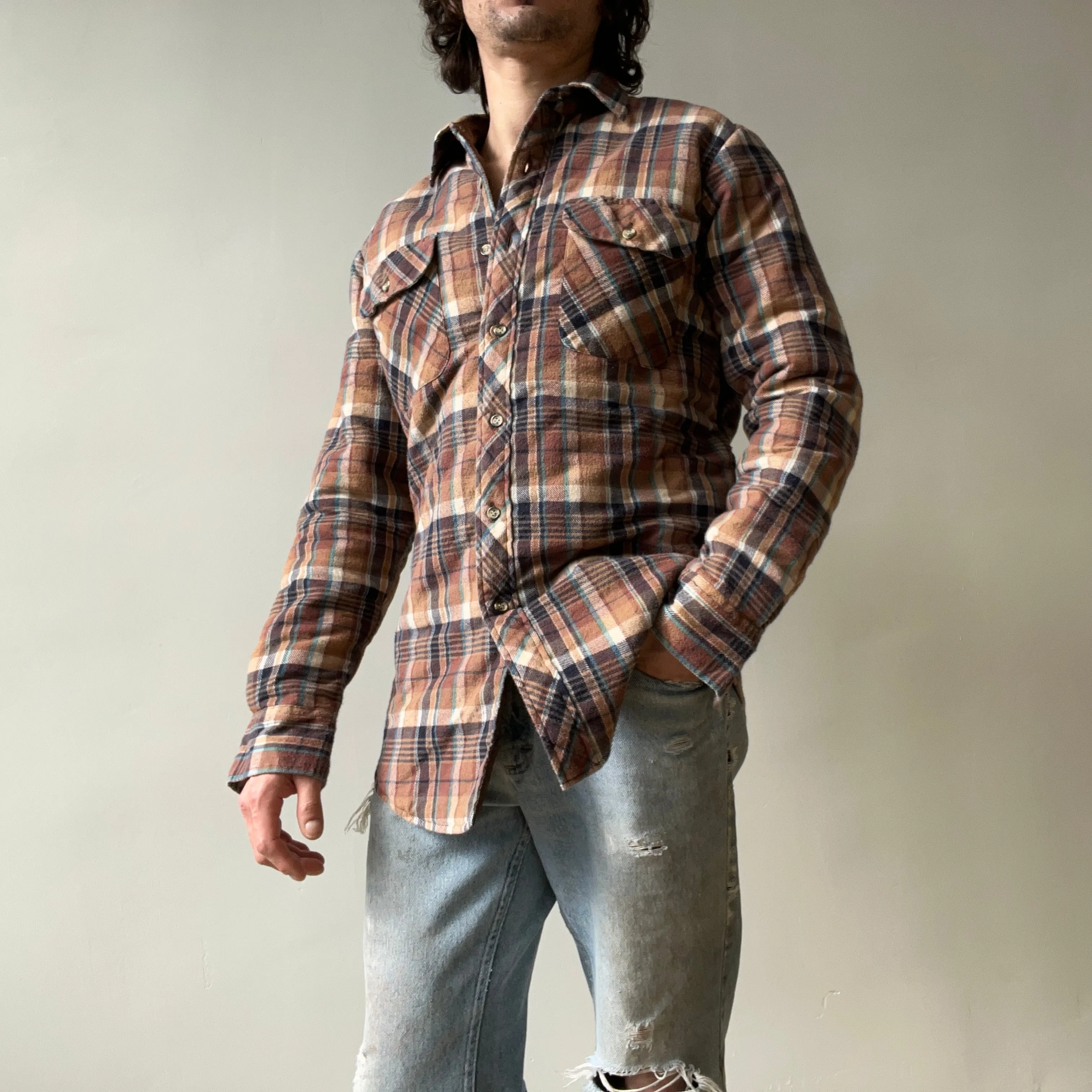 1980/90s Insulated Flannel Jacket/Shirt/Shaket - Excellent Shape