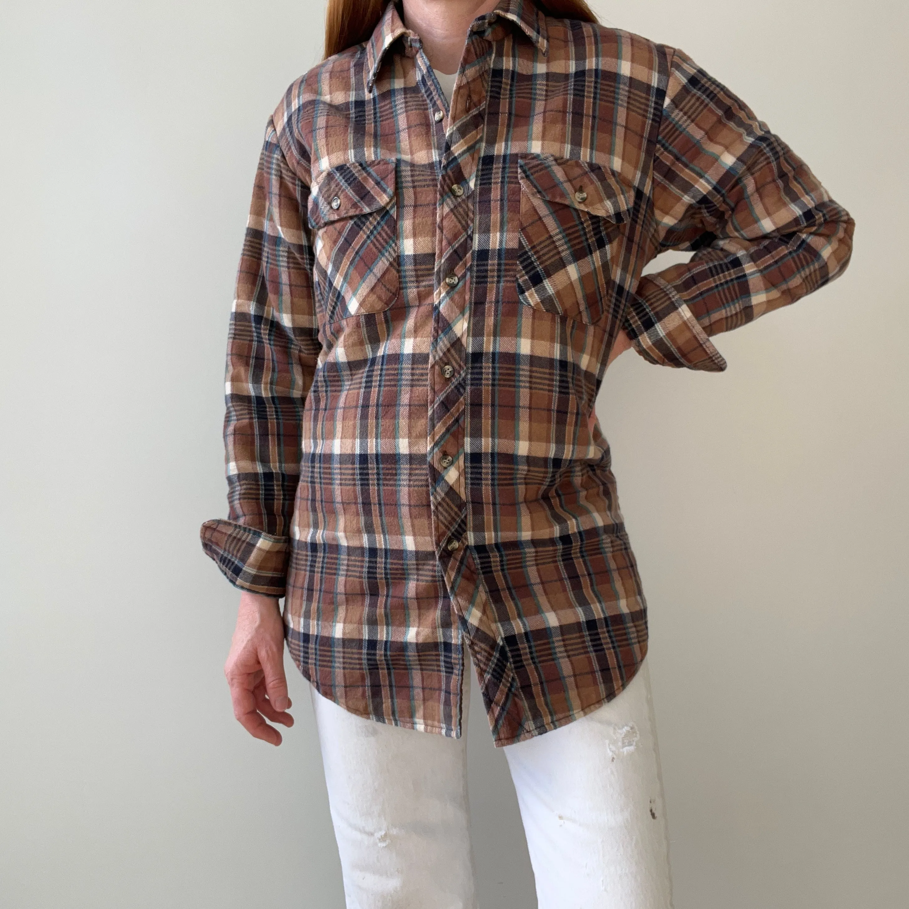 1980/90s Insulated Flannel Jacket/Shirt/Shaket - Excellent Shape