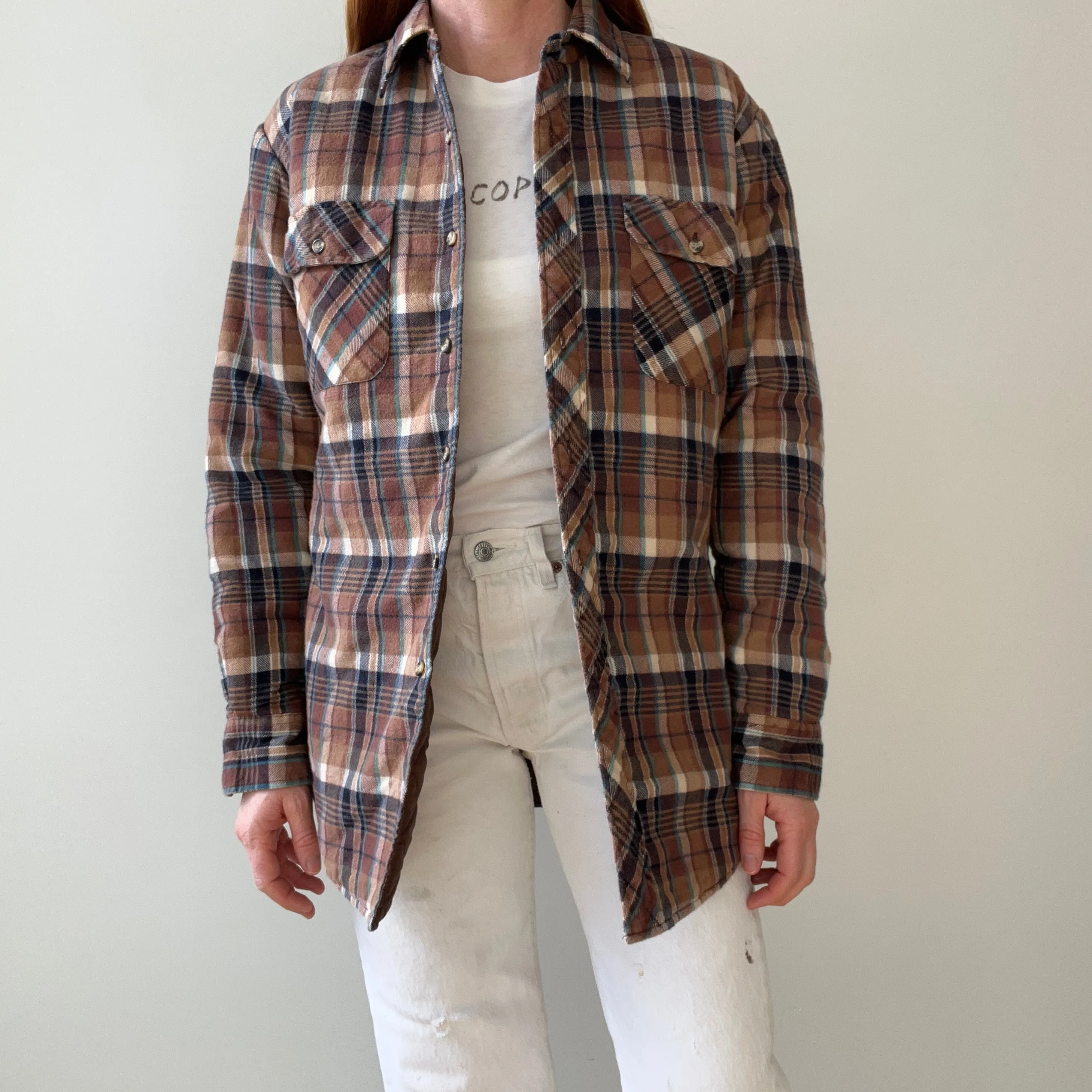 1980/90s Insulated Flannel Jacket/Shirt/Shaket - Excellent Shape
