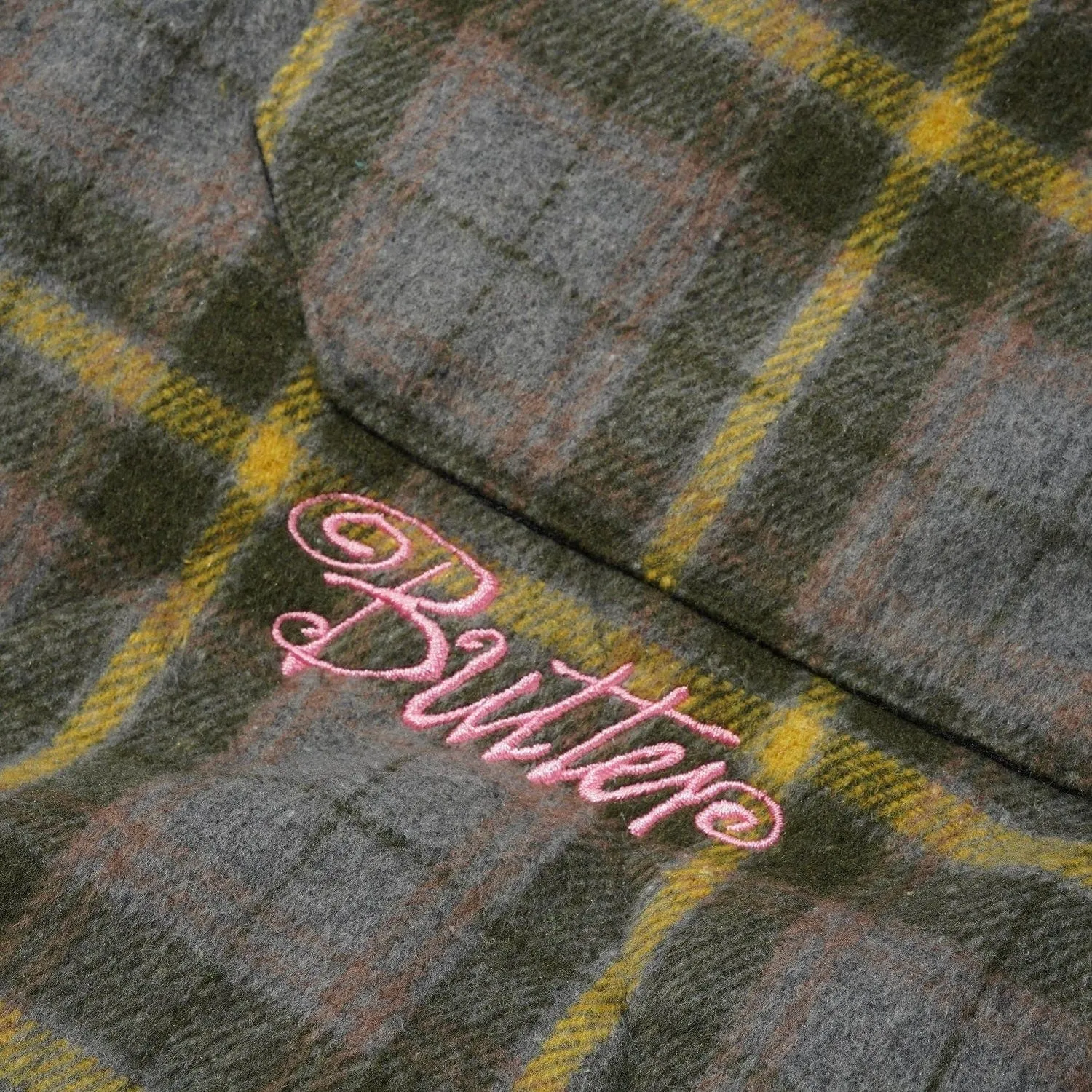 Butter Goods Jive Flannel Zip Thru Jacket Grey