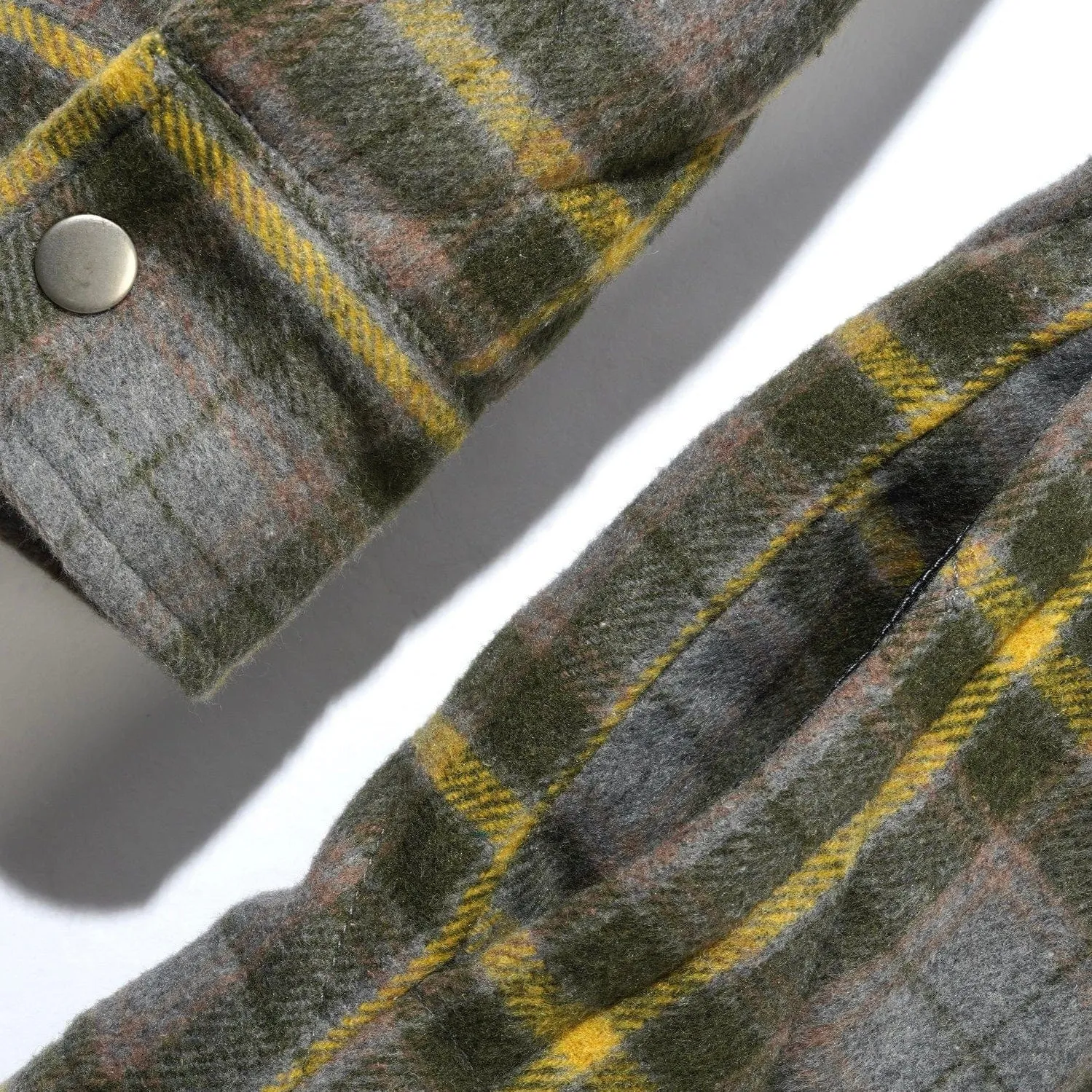 Butter Goods Jive Flannel Zip Thru Jacket Grey