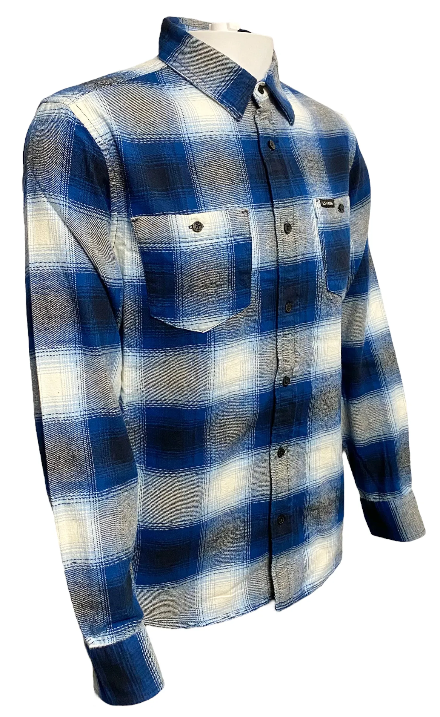 Calvin Klein Mens Button-Up Flannel Shirt - [40KC902-501] [40KC902-410]
