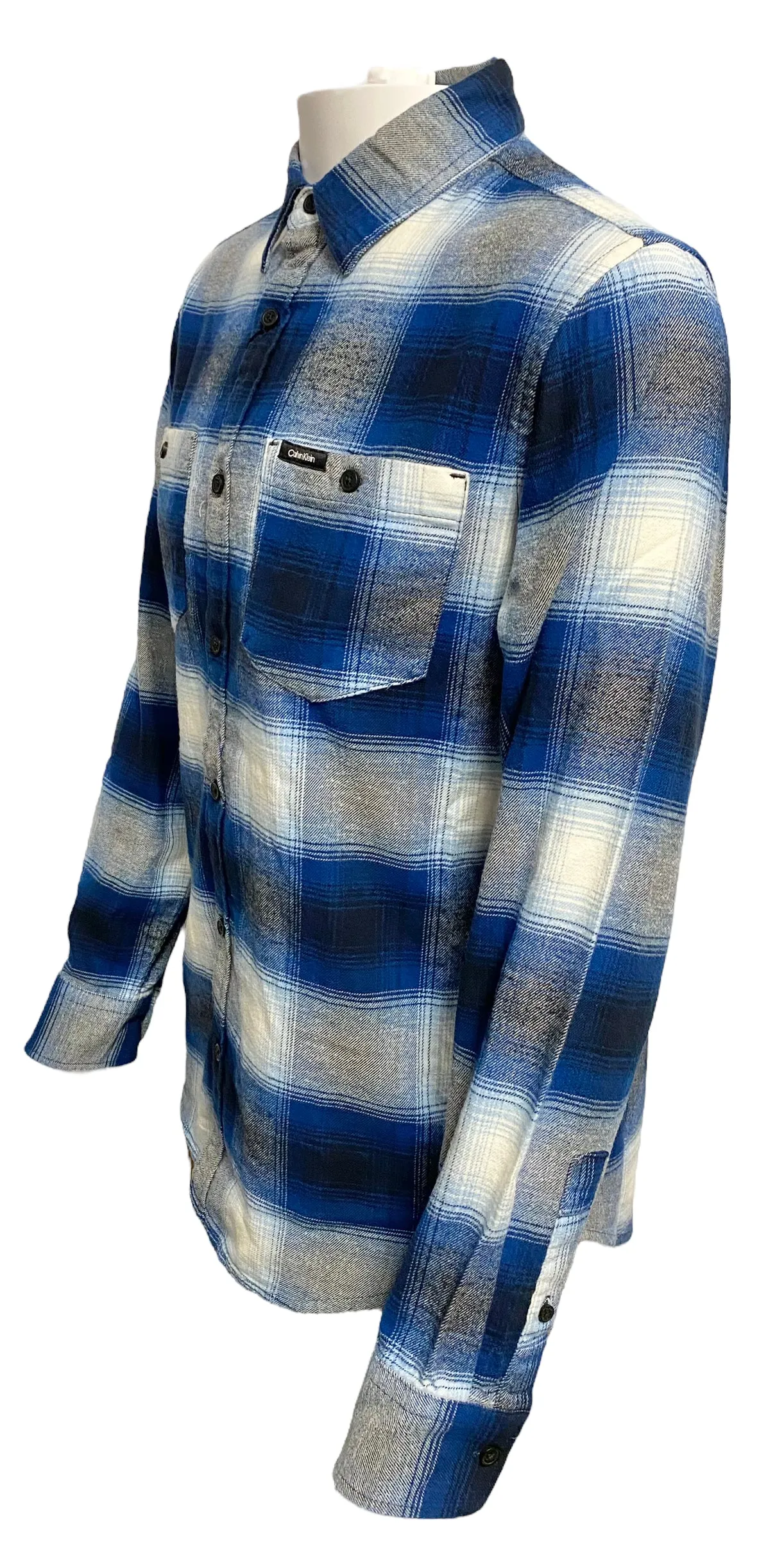 Calvin Klein Mens Button-Up Flannel Shirt - [40KC902-501] [40KC902-410]