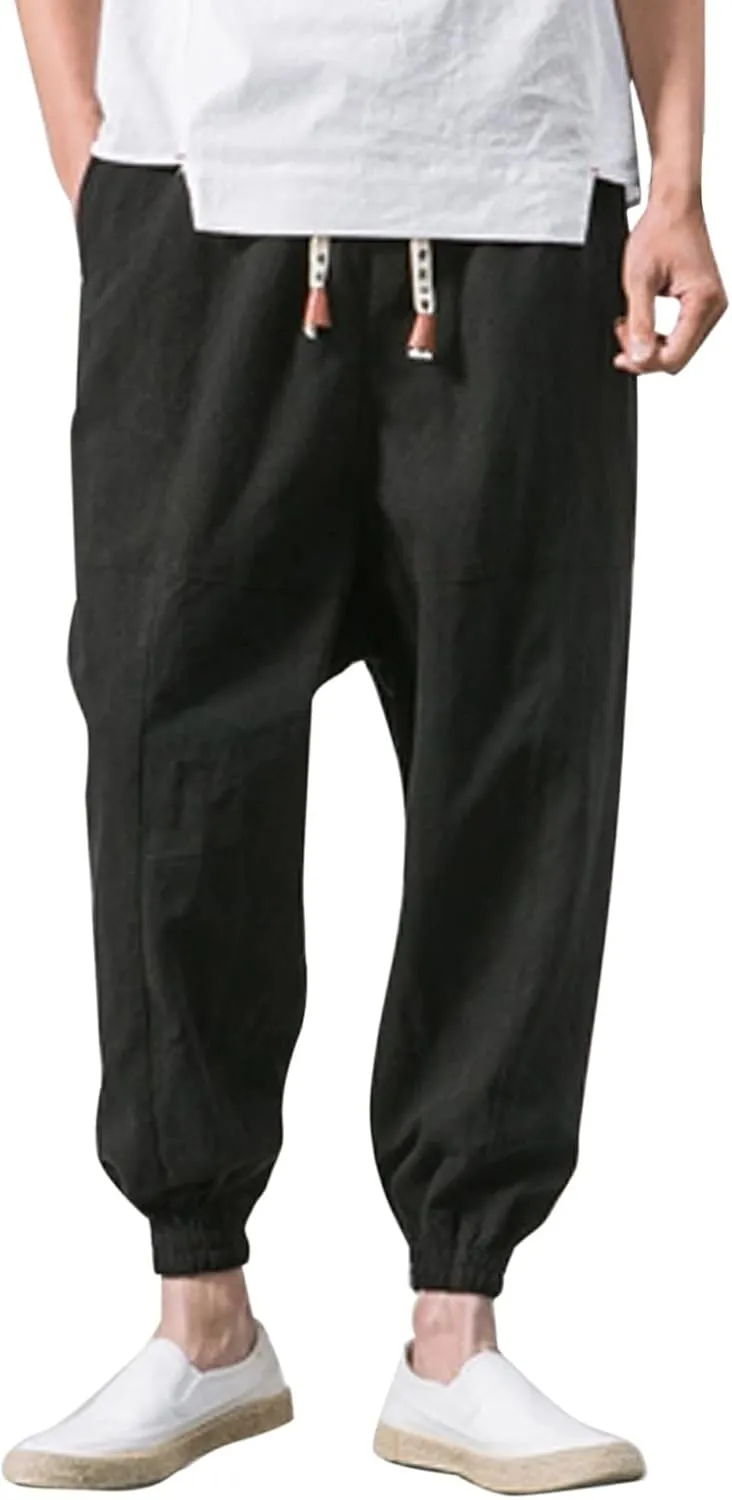 Cargo Trousers for Men Sweatpants Jogging Bottoms Regular Fit Fleece Tracksuit Joggers Gym Sport Drawstring Trousers
