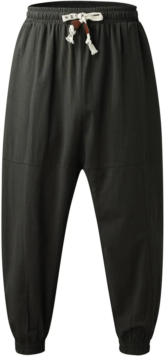 Cargo Trousers for Men Sweatpants Jogging Bottoms Regular Fit Fleece Tracksuit Joggers Gym Sport Drawstring Trousers