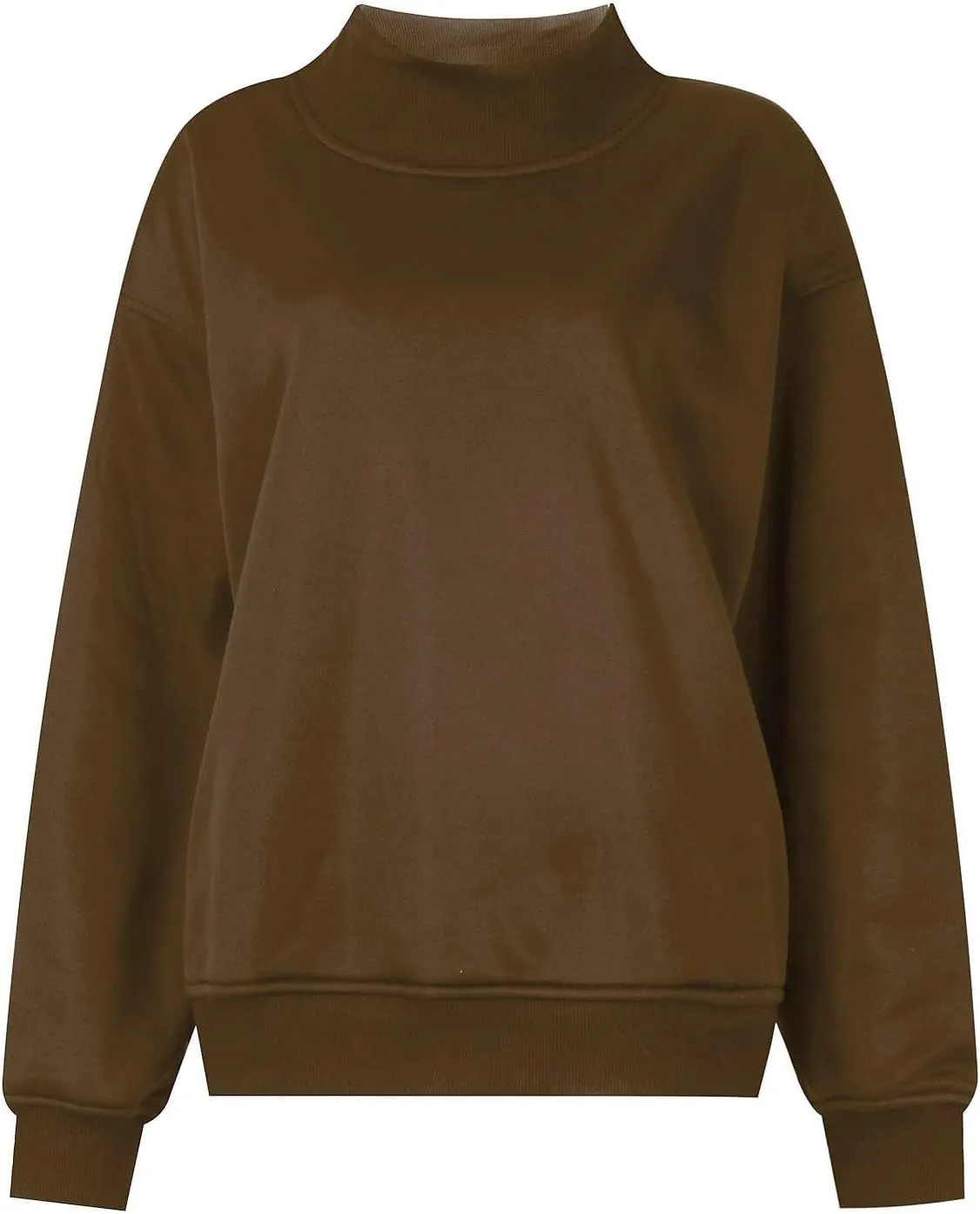Ceboyel Fall Sweatshirts For Women 2023 Oversized Pullover Shirts High Neck Long Sleeve Tops Y2K Trendy Fashion Clothing