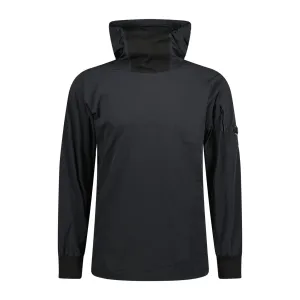 CP COMPANY Hooded Nylon Stretch Double Jacket Black