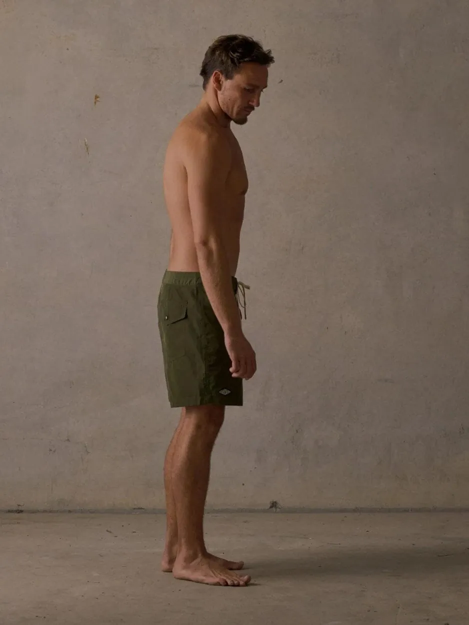 Double Layer Boardshort - Green