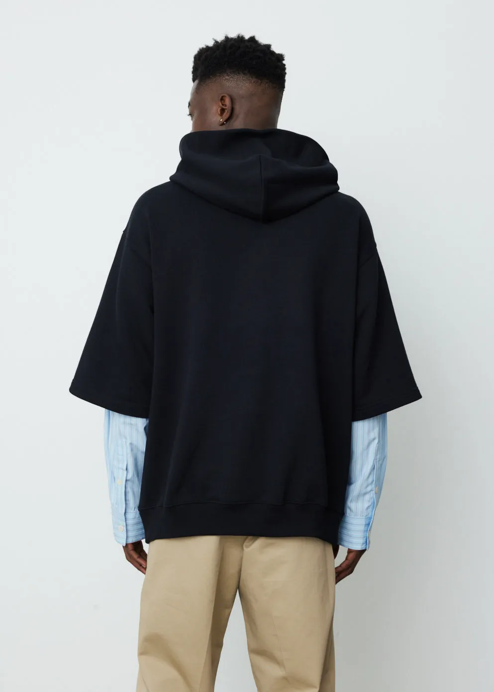 Double Layer Logo Hoodie