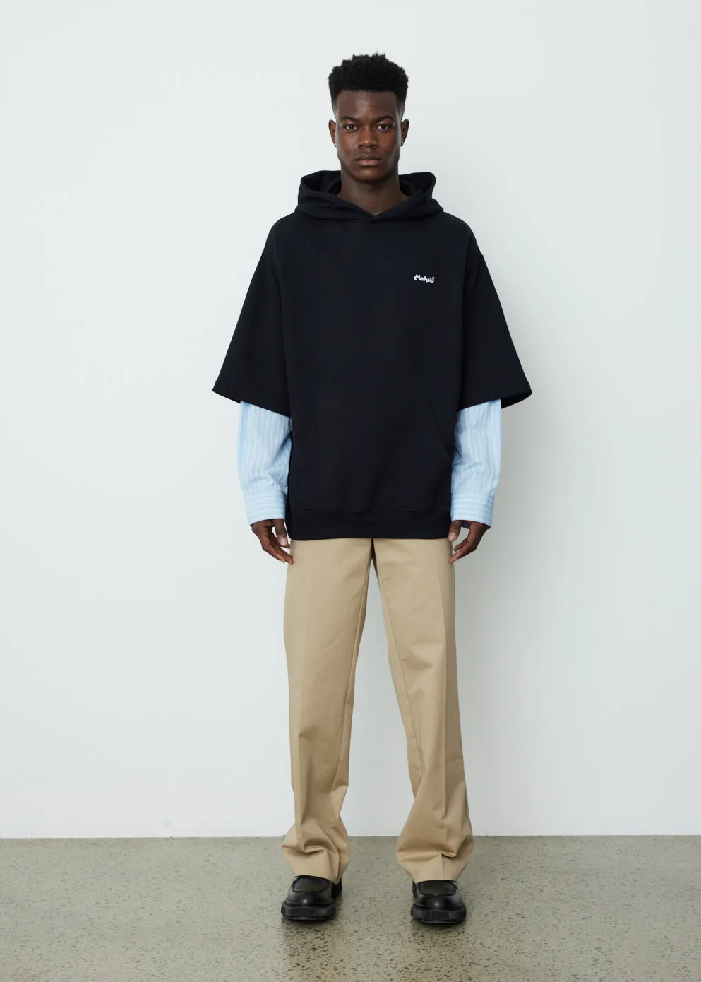 Double Layer Logo Hoodie