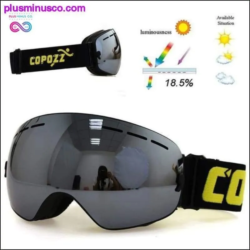 Double Layer Ski Goggles || PlusMinusco.com