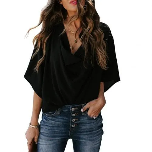 DressBetty - Women Fashion V Neck T-shirter