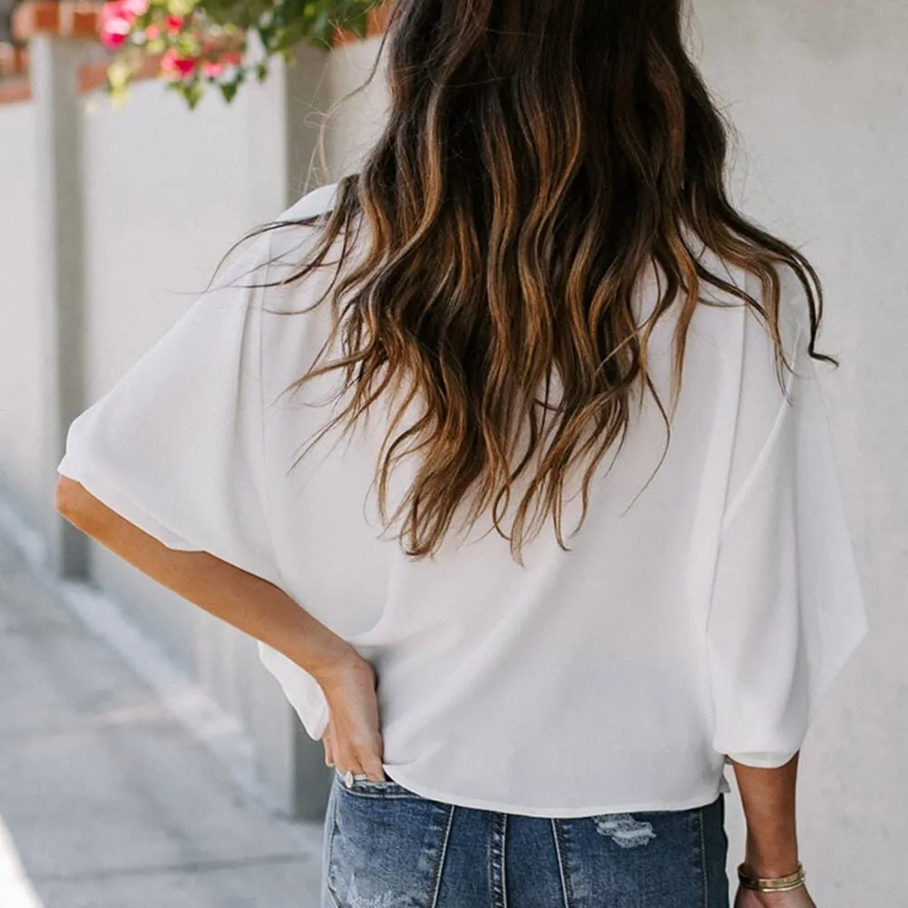 DressBetty - Women Fashion V Neck T-shirter