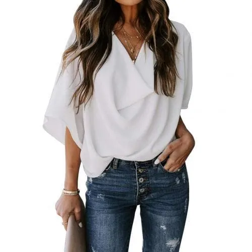 DressBetty - Women Fashion V Neck T-shirter
