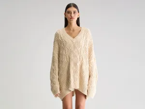 Gesk long sweater (251 / W / IVORY)
