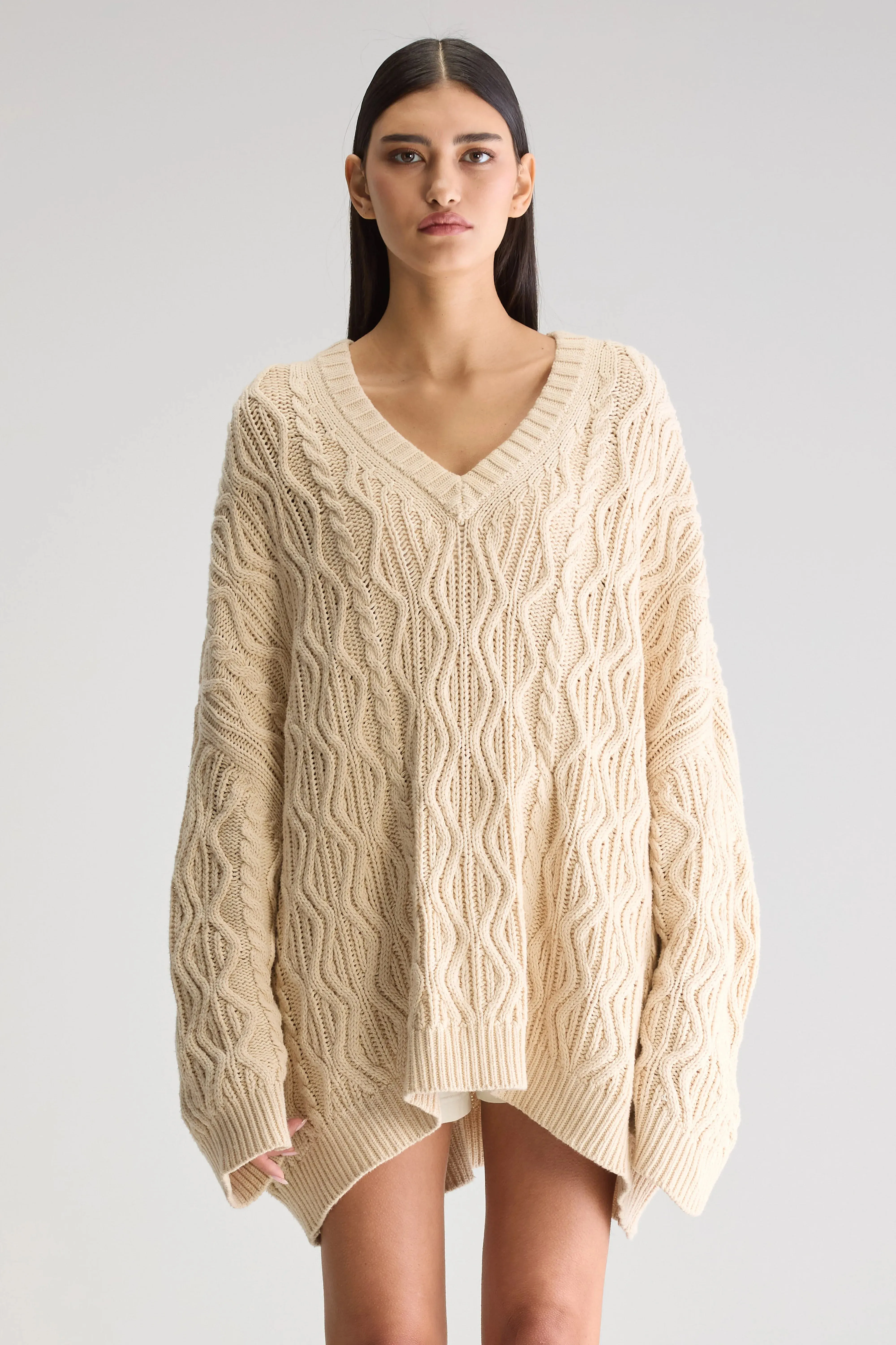 Gesk long sweater (251 / W / IVORY)