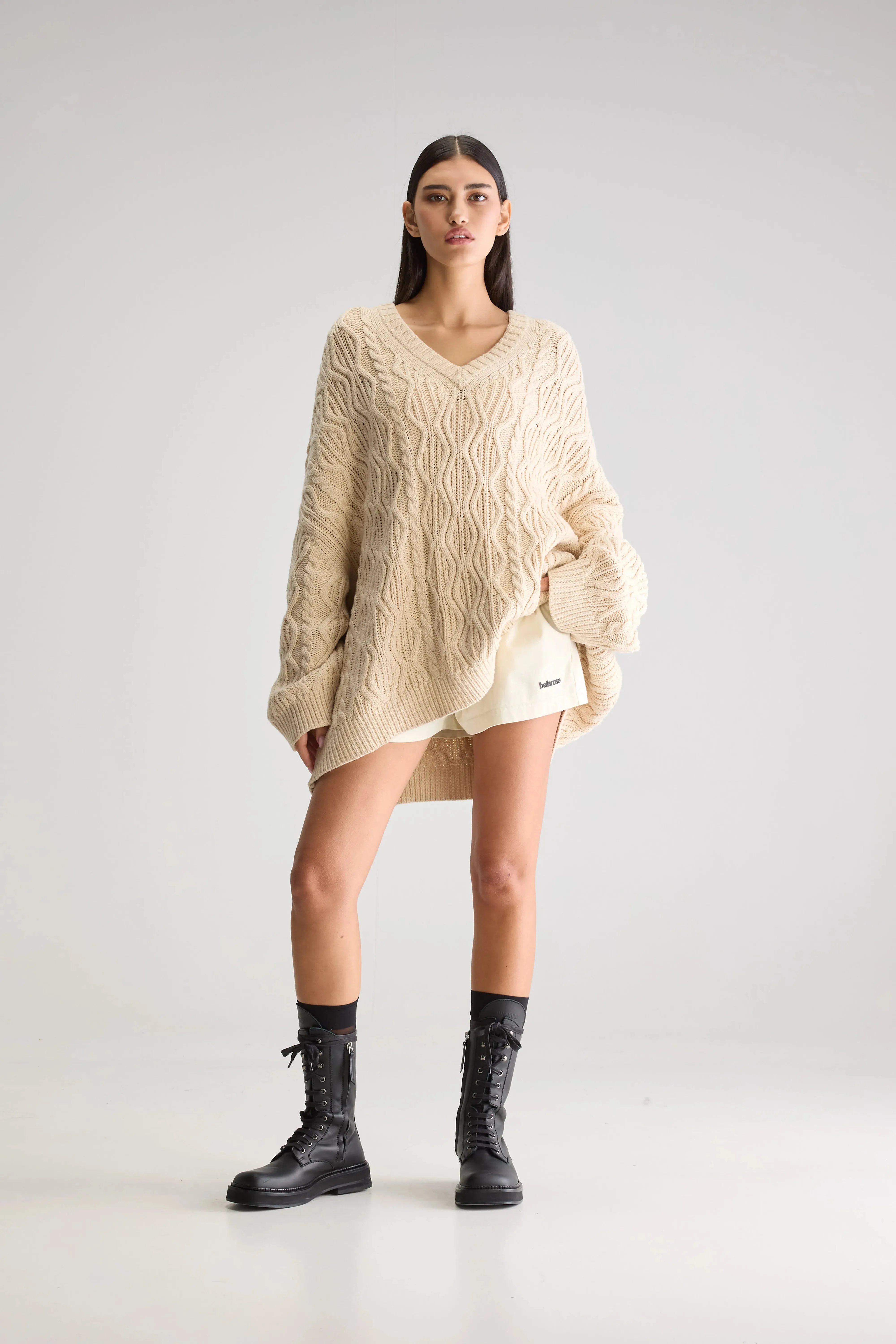Gesk long sweater (251 / W / IVORY)