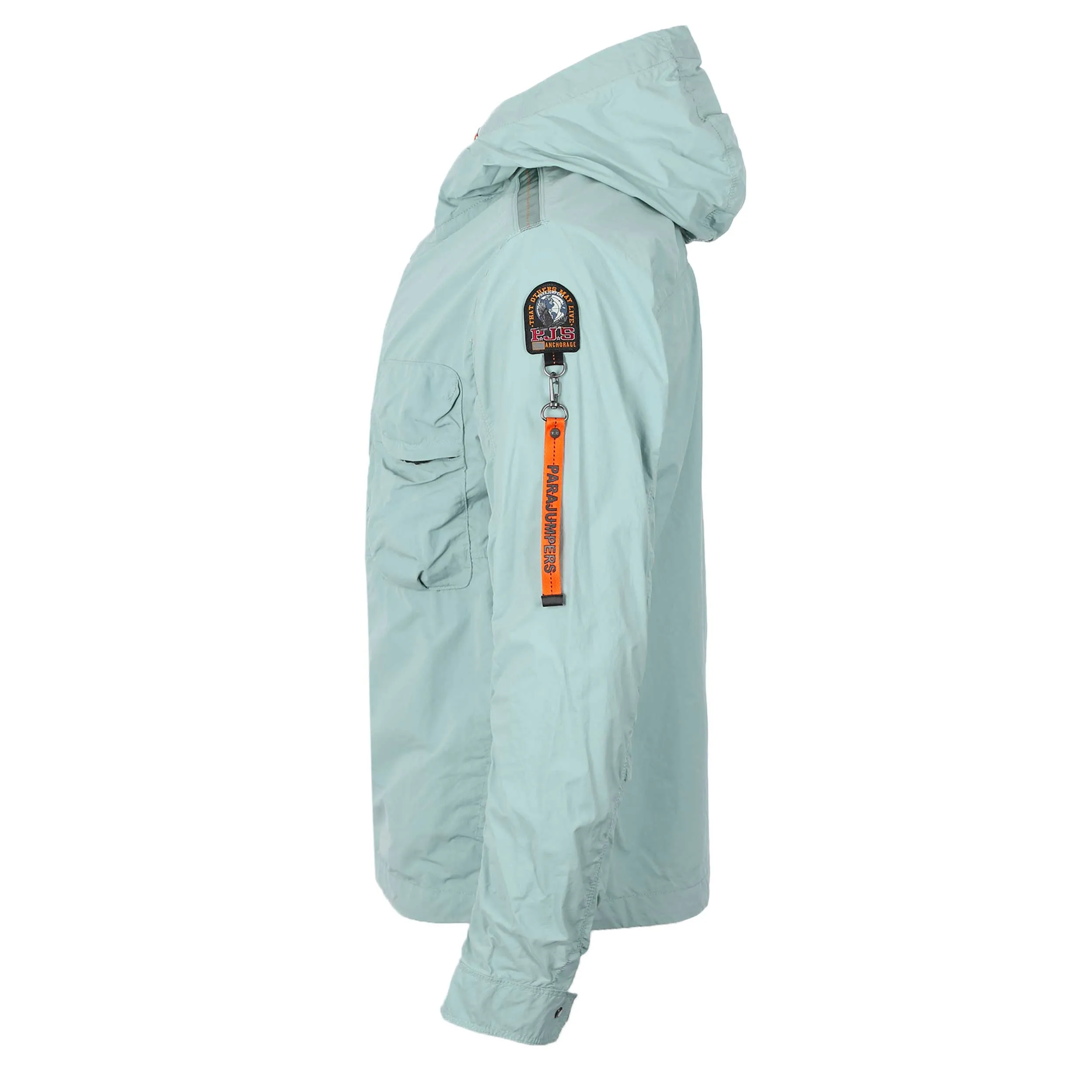Mens Parajumpers Nigel Hooded Jacket in Stylish Mineral Green