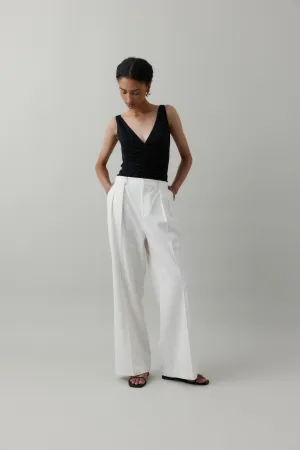 Ruched Top Black