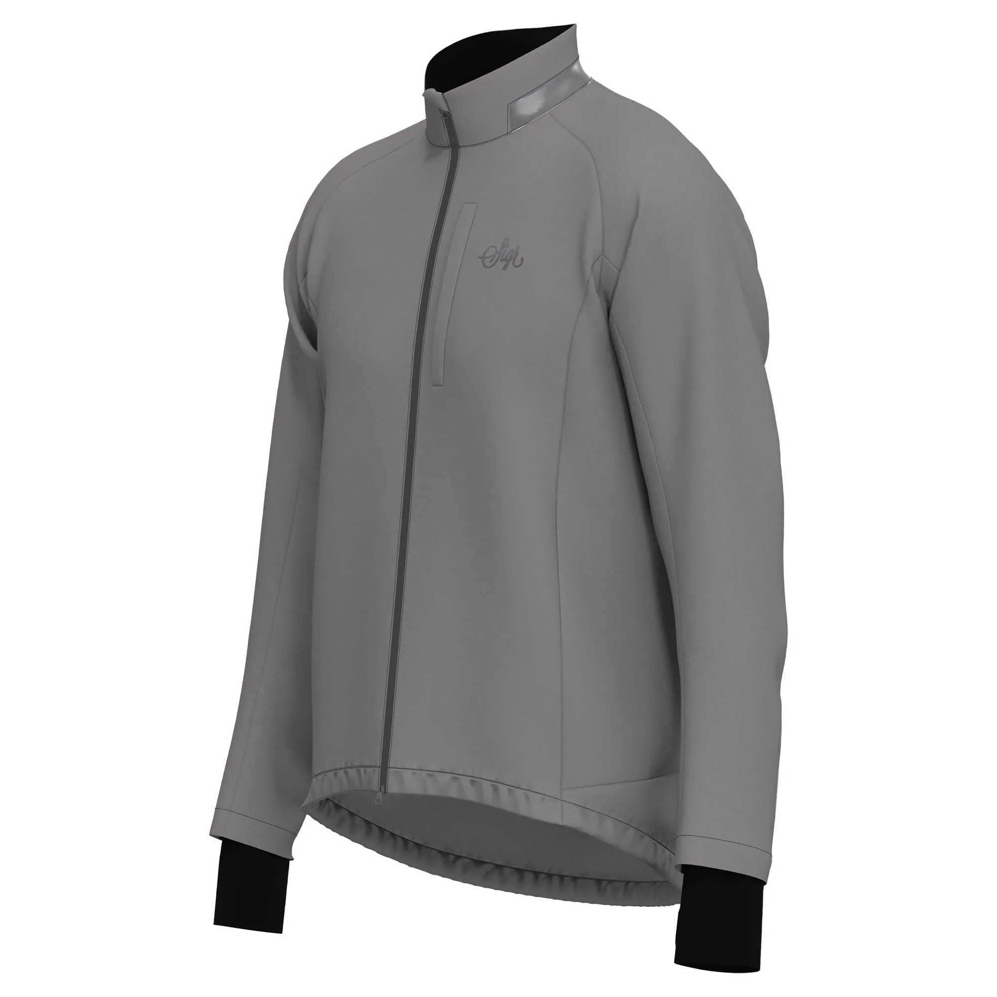 Skld Men's Titanium Grey Shell Cycling Jacket