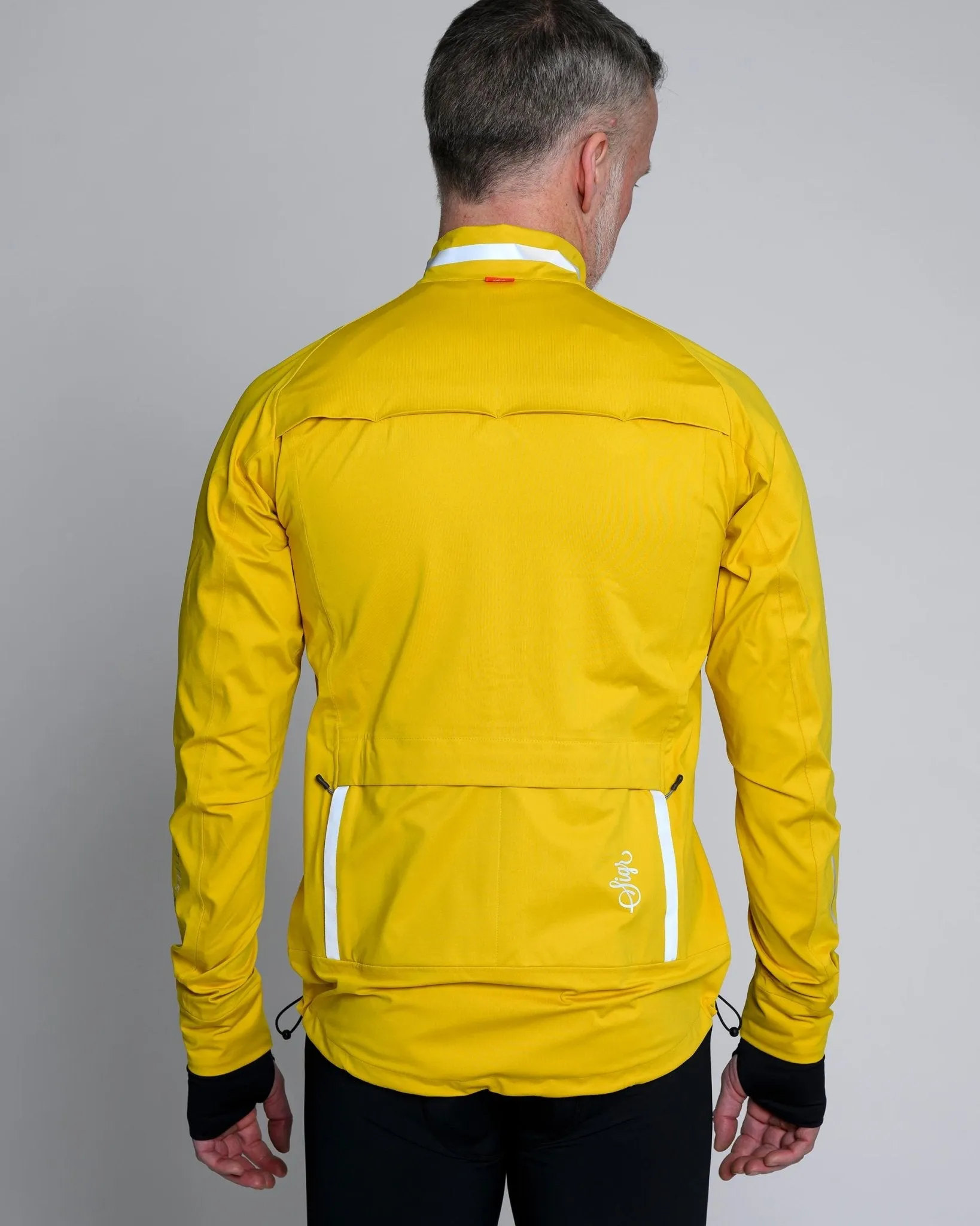 Skld Men's Yellow Shell Cycling Jacket