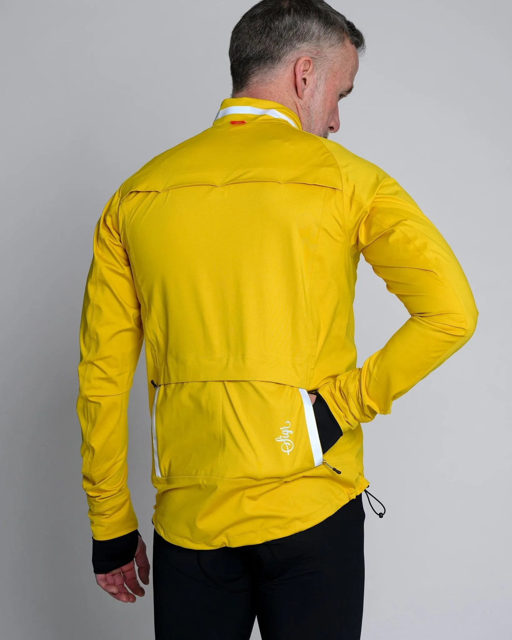 Skld Men's Yellow Shell Cycling Jacket