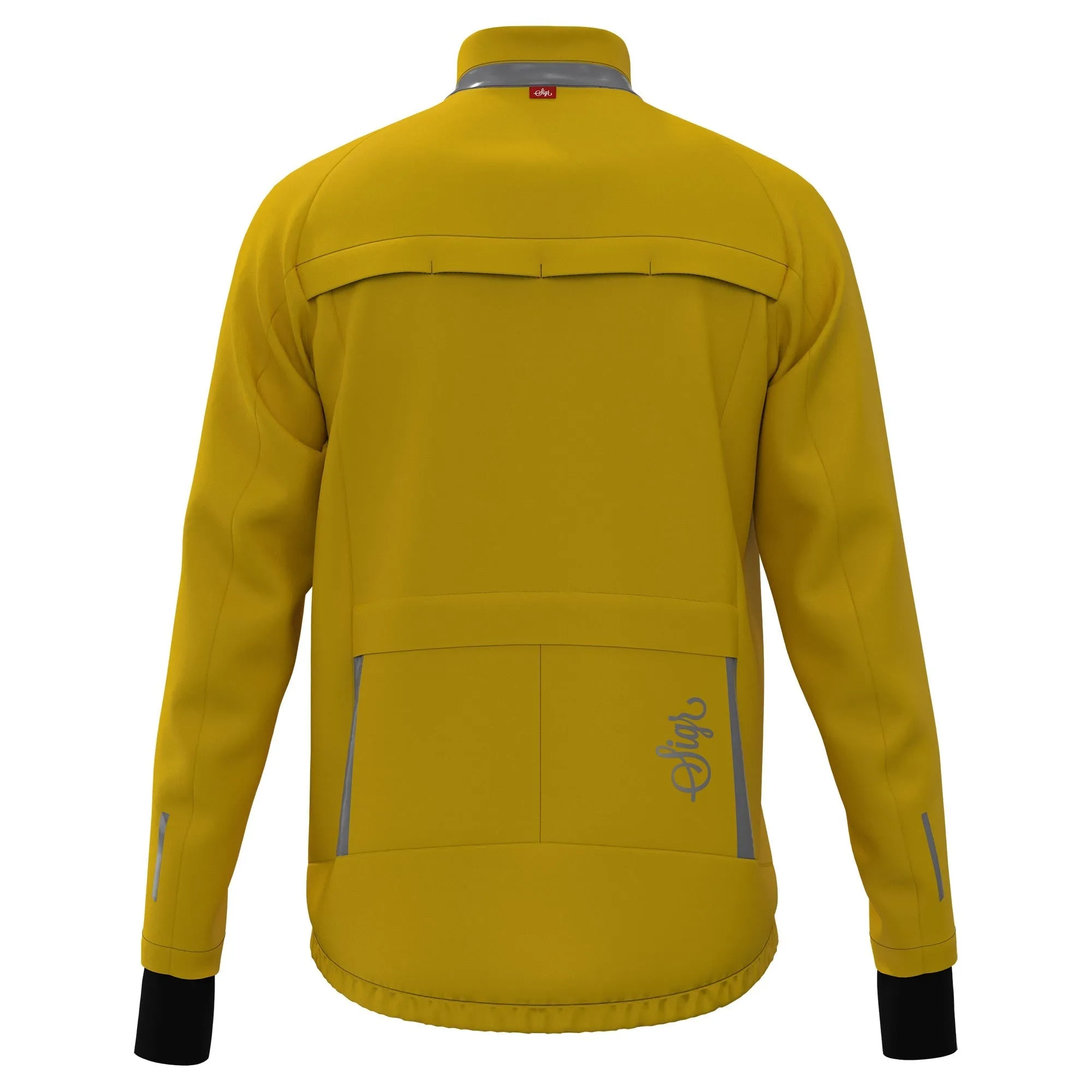 Skld Men's Yellow Shell Cycling Jacket