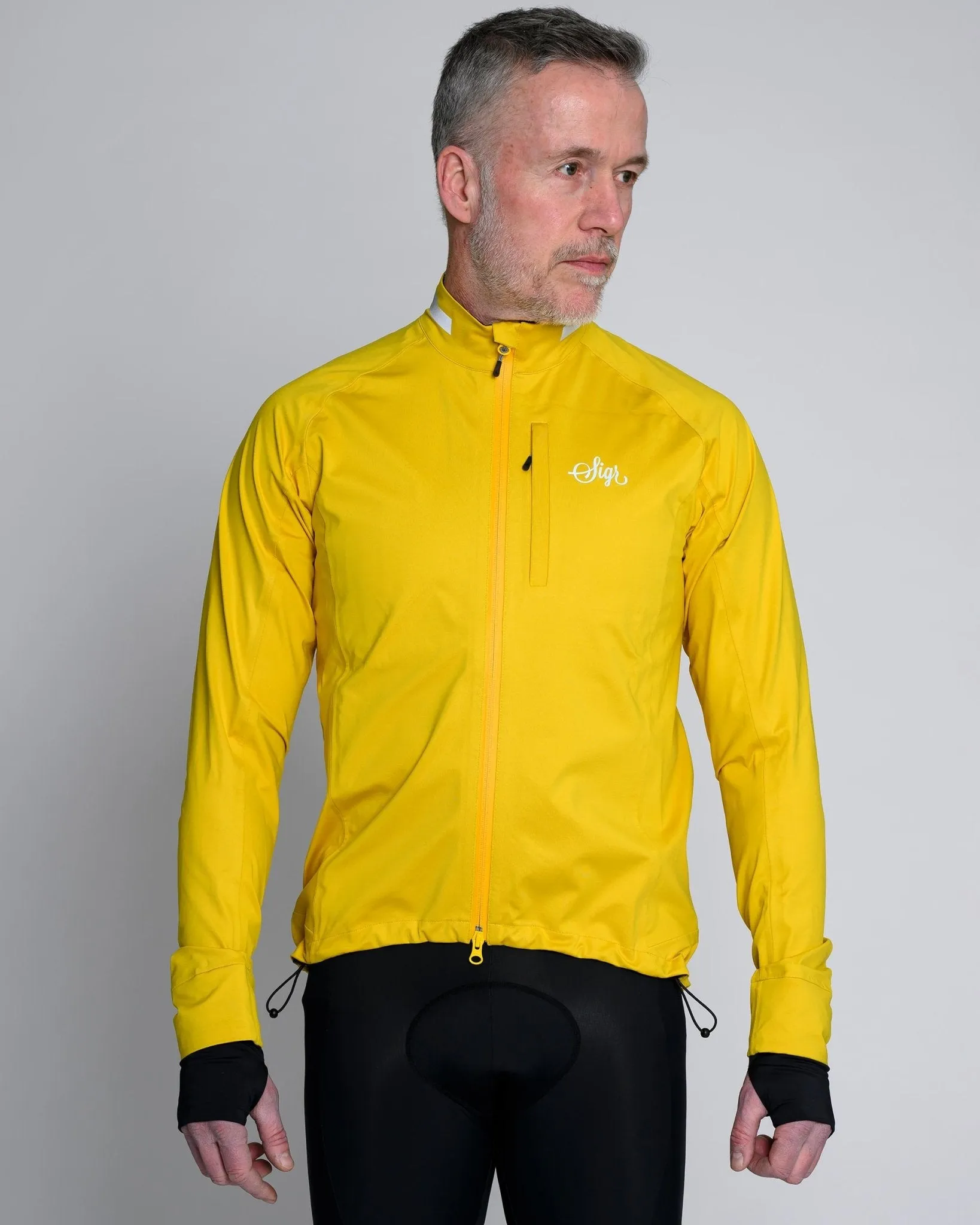 Skld Men's Yellow Shell Cycling Jacket