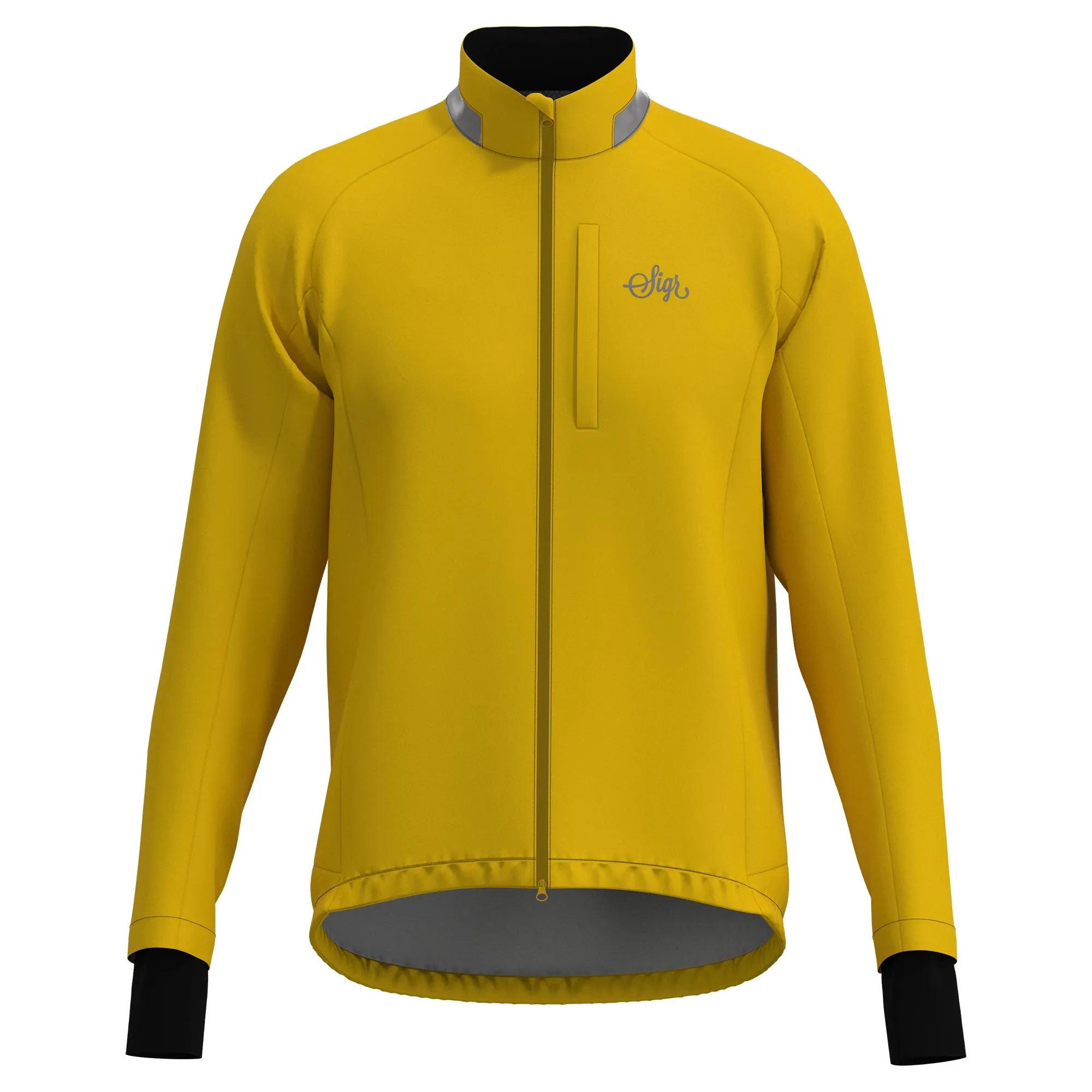 Skld Men's Yellow Shell Cycling Jacket