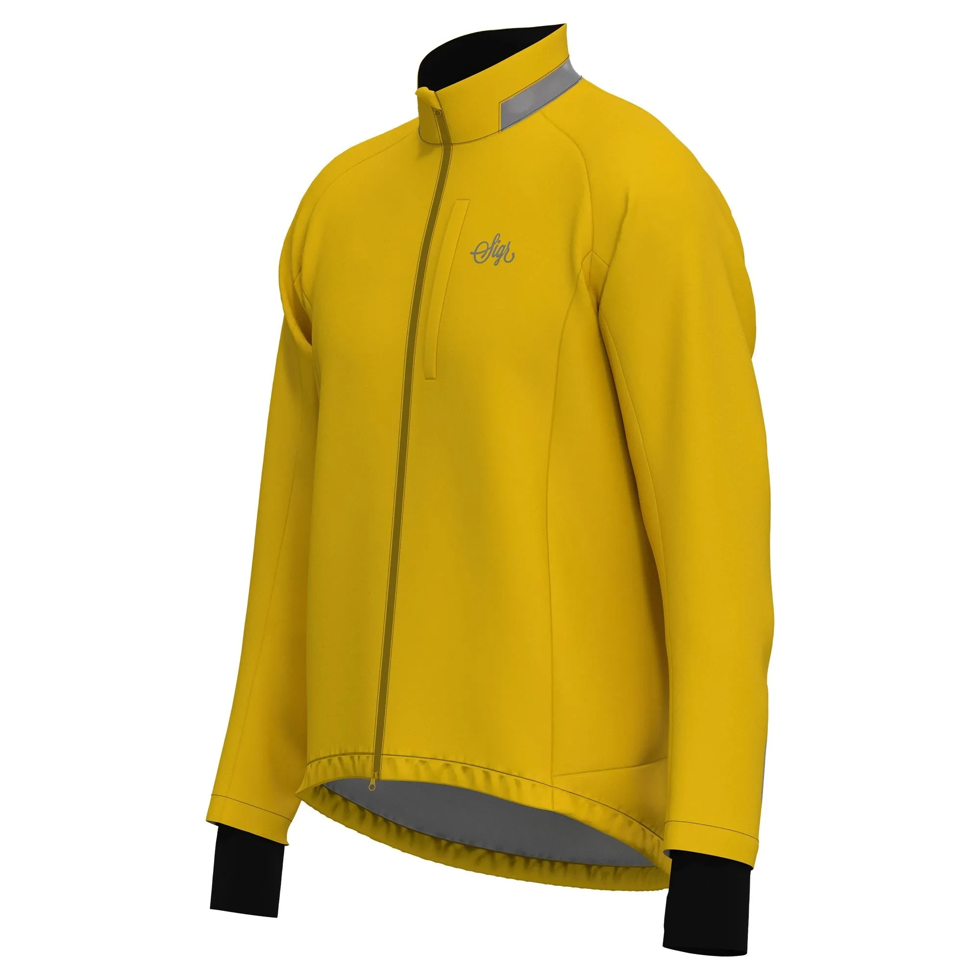 Skld Men's Yellow Shell Cycling Jacket