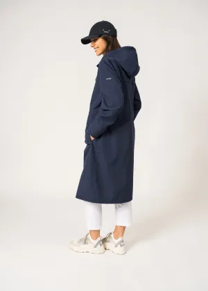 Ste Delphine Long Raincoat  hooded (MARINE)