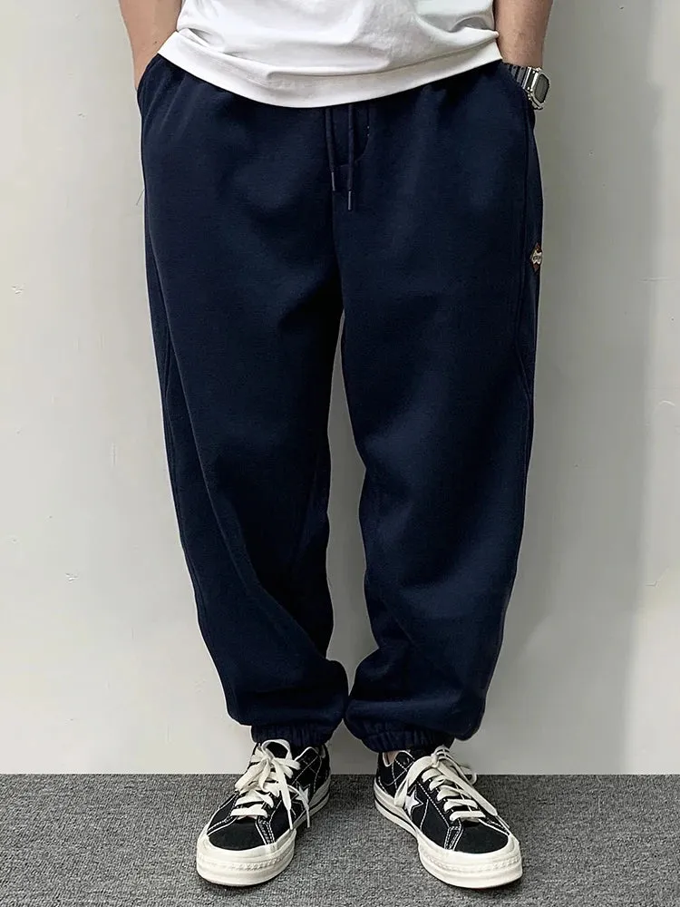 Wiaofellas  -  Winter Streetwear Fleece Jogging Pants Men Korean Fashion Sport Pants Thick Running Trousers Harajuku Men'S Clothing Joggers