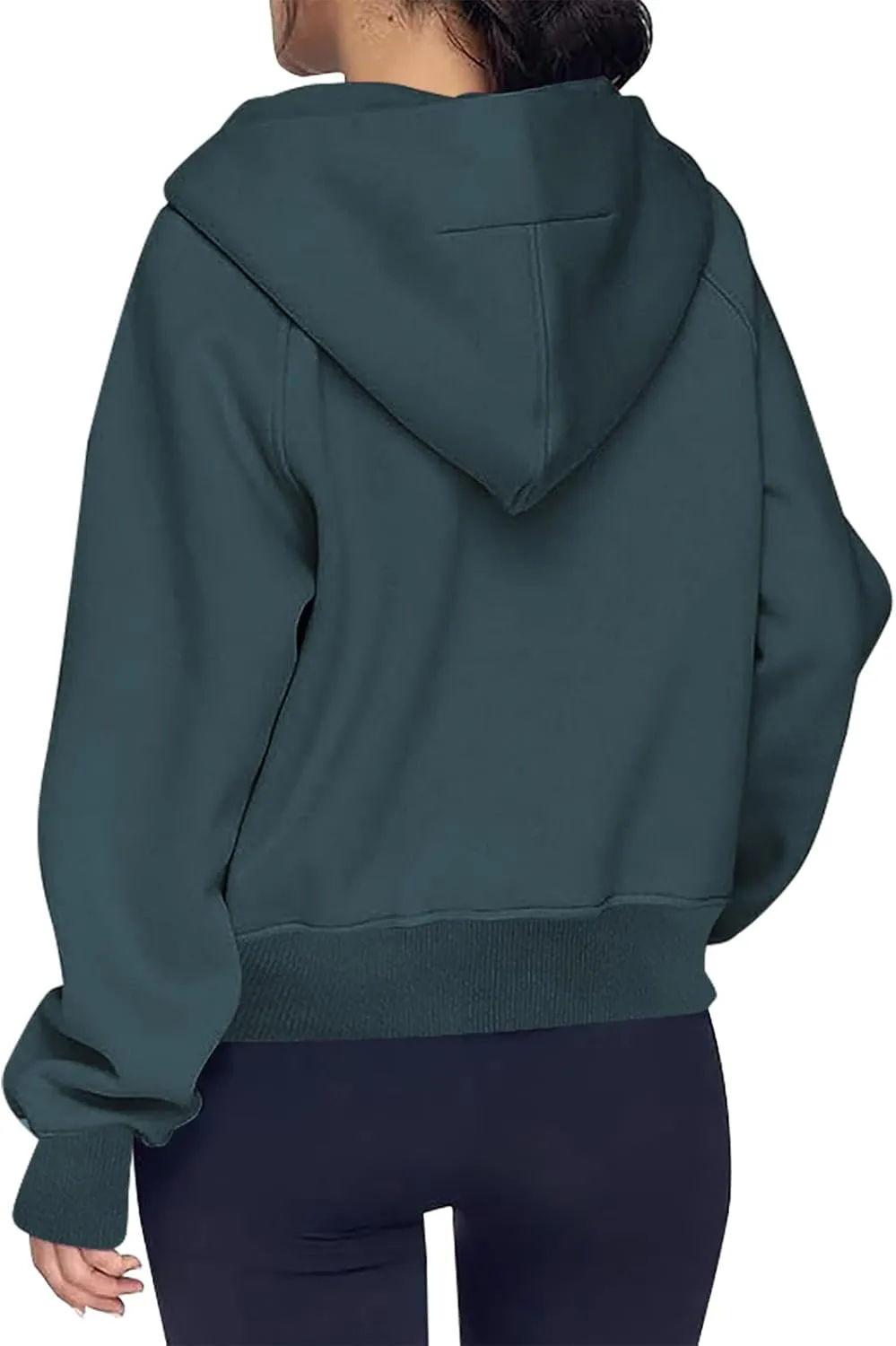 Womens Oversized High Neck Sweatshirt Zip Up Casual Long Sleeve Pullover Shirts Fall Winter Clothes Preppy Clothes
