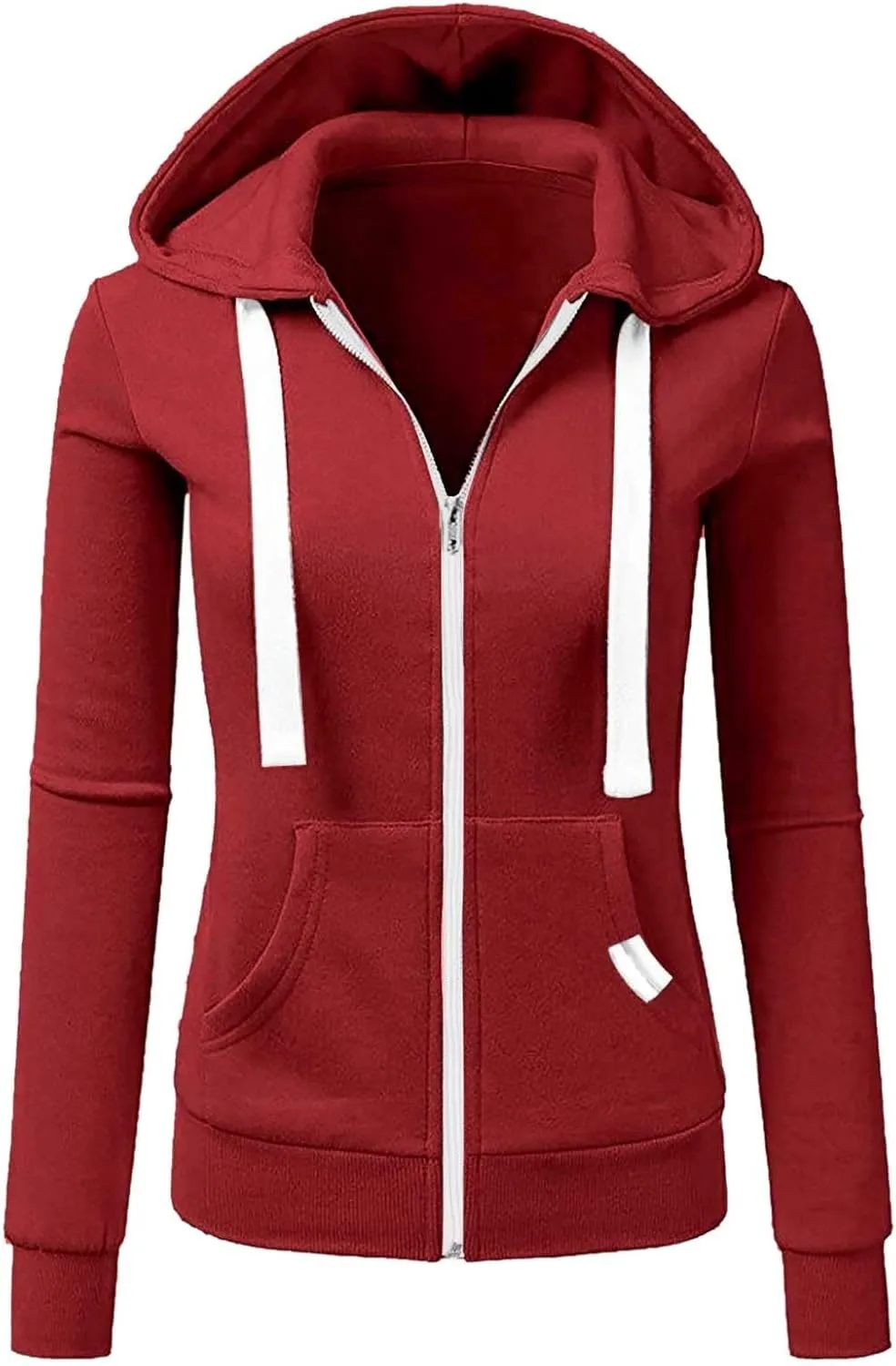 Zip Up Hoodie for Women Fall Plus Size Lightweight Hoodies Long Sleeve Sweatshirts Y2k Trendy Hoodies